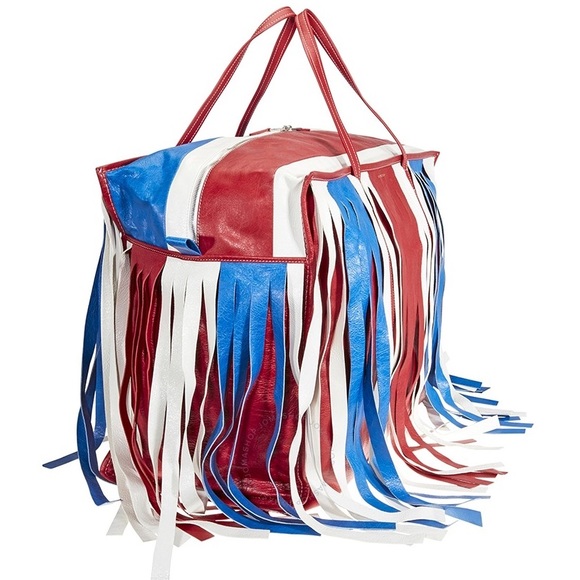 BALENCIAGA Oversized Bazar Fringe Tote Bag - Picture 4 of 4